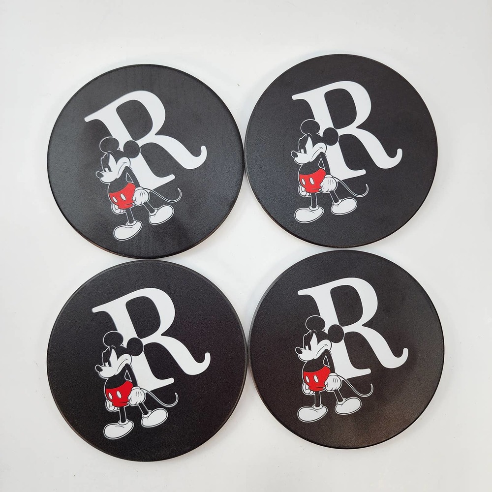 Disney's Mickey Mouse Coasters Set of Four "R" NIB